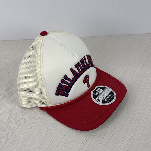 New Era Philadelphia Phillies 9Forty M-Crown A-Frame White Snapback Rope Hat NEW - Picture 4 of 6